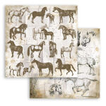 STP Paper Pad 12x12" - Romantic Horses