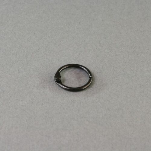 SRH Buchringe / Klappringe / Schlüsselringe / Heftringe 14 mm Schwarz