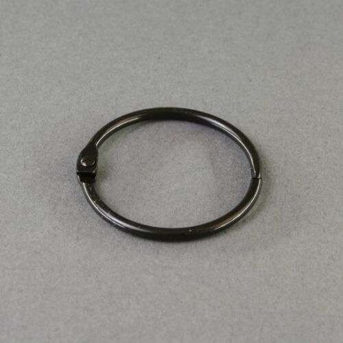 SRH Buchringe / Klappringe / Schlüsselringe / Heftringe 38 mm Schwarz