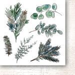 PPV Paper Pack 6"x6"- A Christmas Garland Flowers and Ornaments Cut-Outs