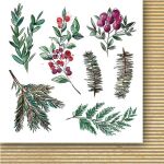 PPV Paper Pack 6"x6"- A Christmas Garland Flowers and Ornaments Cut-Outs