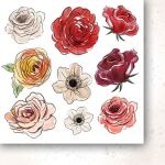 PPV Paper Pack 6"x6"- A Christmas Garland Flowers and Ornaments Cut-Outs