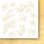 PPV Paper Pack 6"x6"- A Christmas Garland Flowers and Ornaments Cut-Outs