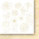 PPV Paper Pack 6"x6"- A Christmas Garland Flowers and Ornaments Cut-Outs