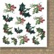 PPV Paper Pack 6"x6"- A Christmas Garland Flowers and Ornaments Cut-Outs