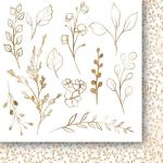 PPV Paper Pack 6"x6"- Golden Dreams Flowers & Ornaments Cut-Outs