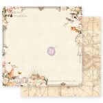 PRM Cardstock - Autumn Sunset Falling Leaves