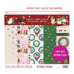 CSM Paper Pad 12"x12" - Happy Pawlidays