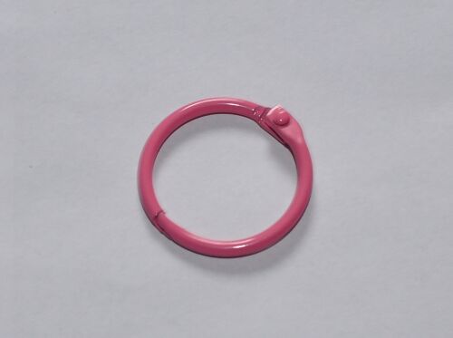 SRH Buchringe / Klappringe / Schlüsselringe / Heftringe 25 mm Pink