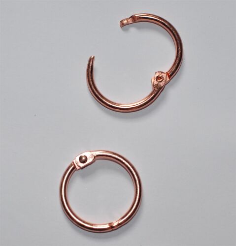 SRH Buchringe / Klappringe / Schlüsselringe / Heftringe 25 mm rosegold