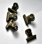 SRH Metal Art - Miini Bulldog Clip Antique Bronze