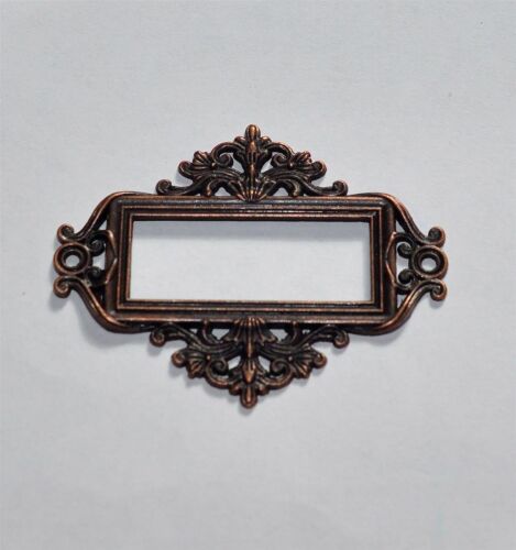 SRH Metal Art - Archiv-Schild/Schubladenschild Antique Copper 55x45 mm