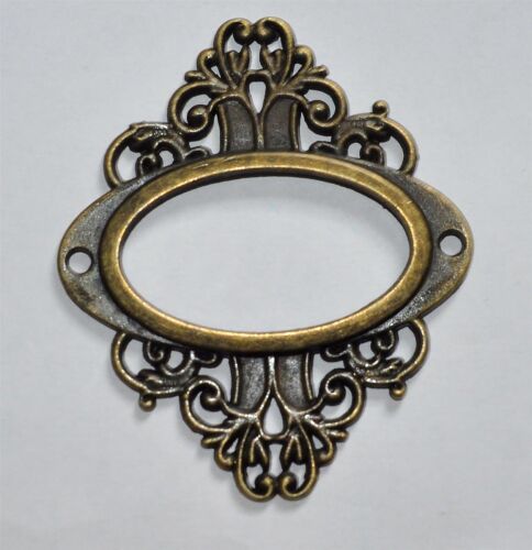 SRH Metal Art - Archiv-Schild/Schubladenschild Antique Bronze 55x65 mm