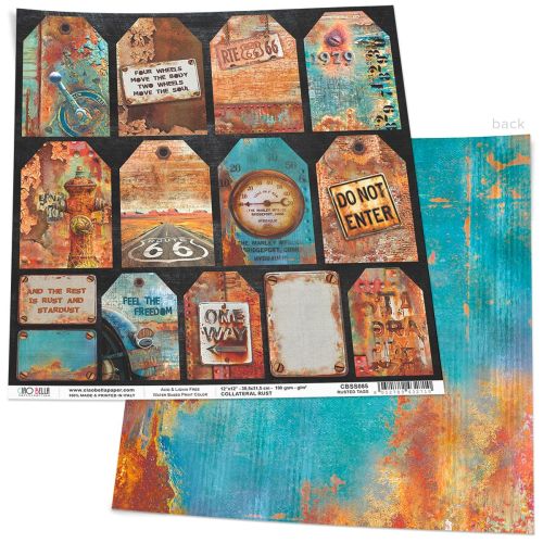 CBL Cardstock - Collateral Rust Rusted Tags