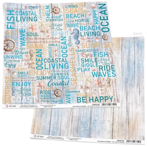 CBL Cardstock - The Sound of Summer The Voice of Sea