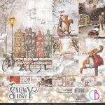 CBL Paper Pad 12x12" - Memories of a Snowy Day 12BL
