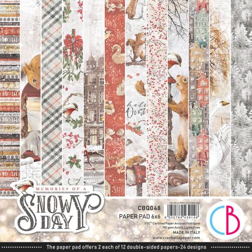 CBL Paper Pad 6x6" - Memories of a Snowy Day