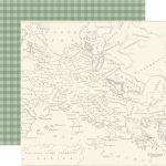 ECP Cardstock - Scenic Route Map of Europe