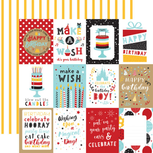 ECP Cardstock - Magical Birthday Boy 3x4" Journaling Cards