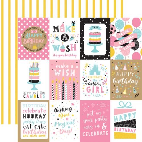 ECP Cardstock - Magical Birthday Girl 3"x4" Journaling Cards