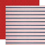 CTB Cardstock - By the Sea Sailor Stripe