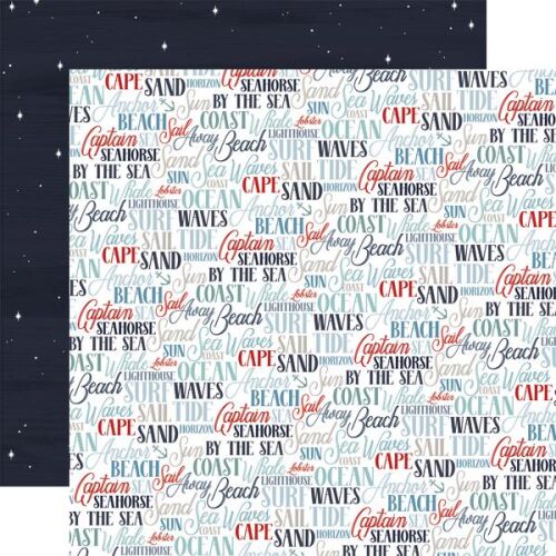 CTB Cardstock - By the Sea Coastal Words