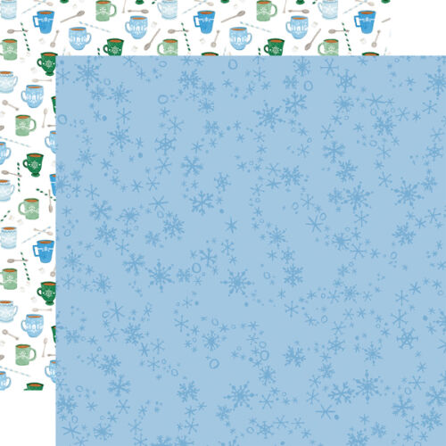 CTB Cardstock - Winter Market Swirly Snowflakes