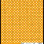 KSA Cardstock 12x12 - Dots/Pois-Ligne Orange