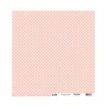 KSA Cardstock 12"x12" - Dots/Pois-Ligne Peach/Salmon Pink