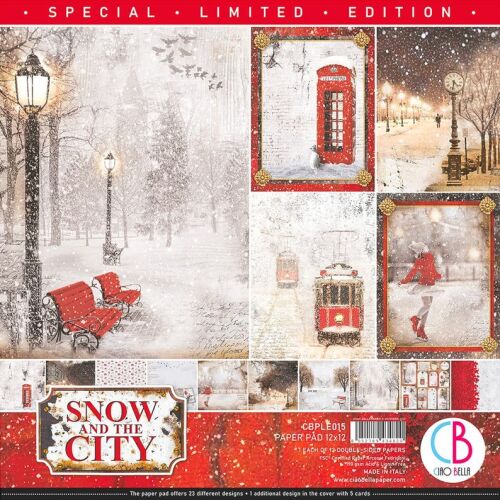 CBL Paper Pad 12x12" - Snow and the City 12BL