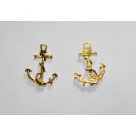 SRH Charm 5 Stück -  Anker/Anchor Antique Gold