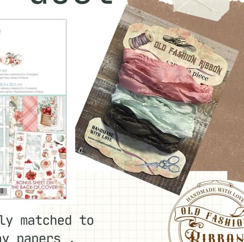 OFR Satin Ribbon - 3 x1,2 m Apple Season