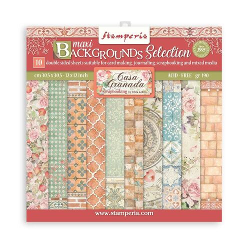 STP Paper Pad 12x12" - Casa Granada Maxi Backgrounds