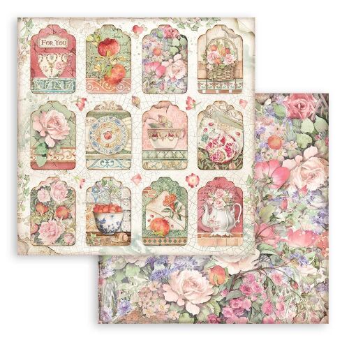 Blocco Di Carta Stamperia 30,5x30,5 Cm – 10 Fogli Double Face, Tema Princess, Carta Fabriano - 5