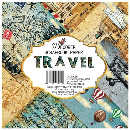 DCR Paper Pack 8x8" - Travel