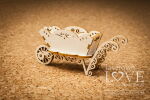 LSL Chipboard-Shapes/Laserstanzteile - 3D Schubkarre Sweet Lavender