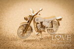 LSL Chipboard-Shapes/Laserstanzteile - 3D Motorrad