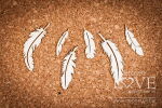LSL Chipboard-Shapes/Laserstanzteile - Federn Feathers...