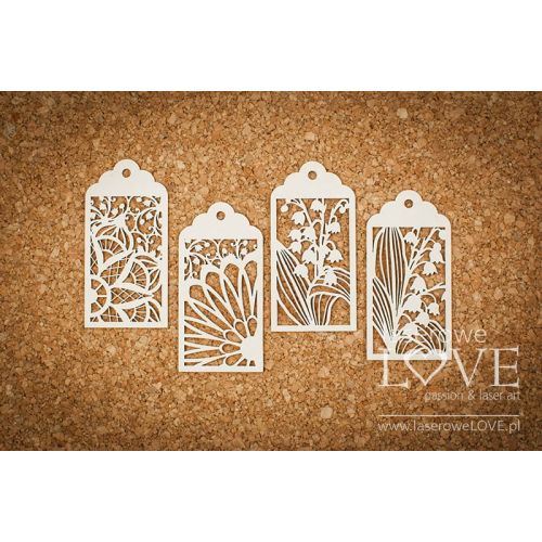LSL Chipboard-Shapes/Laserstanzteile - Tags First Love