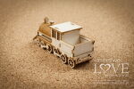 LSL Chipboard-Shapes/Laserstanzteile - 3D Lokomotive