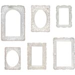 THZ Tim Holtz Ephemera - Idea-Ology Baseboard Frames Lace