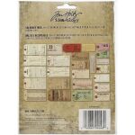 THZ Tim Holtz Ephemera - Idea-Ology Salvaged Tags 25/Pkg