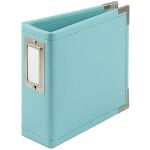 WRM Album 4"x4" - Classic Leather D-Ring Aqua