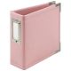 WRM Album 4"x4" - Classic Leather D-Ring Pretty Pink