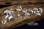 SNI Chipboard-Shapes/Laserstanzteile - Meow Rules Openwork Flower Branches