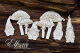 SNI Chipboard-Shapes/Laserstanzteile - Elf on the Shelf  Elves and Mushrooms
