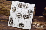 SNI Chipboard-Shapes/Laserstanzteile - Elf on the Shelf  Layered Small Pinecones