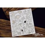 SNI Chipboard-Shapes/Laserstanzteile - Autumn Coffee...