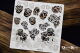 SNI Chipboard-Shapes/Laserstanzteile - Queen Rose Openwork Roses set