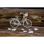 SNI Chipboard-Shapes/Laserstanzteile - Autumn Coffee Bicycle